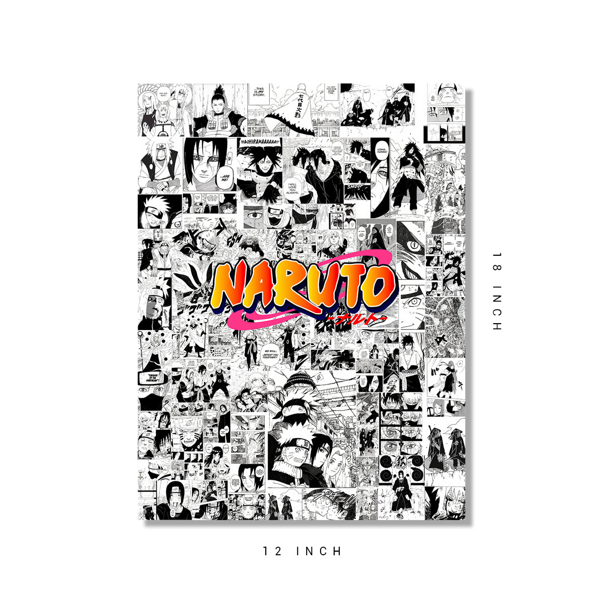 Naruto manga collage poster