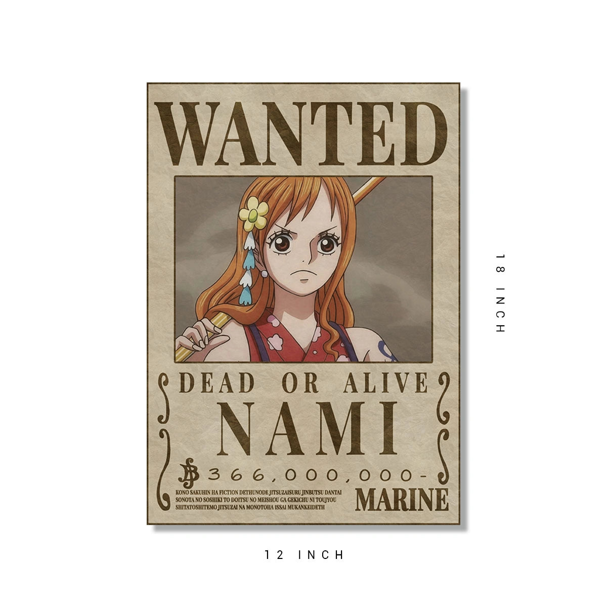 Nami wanted poster