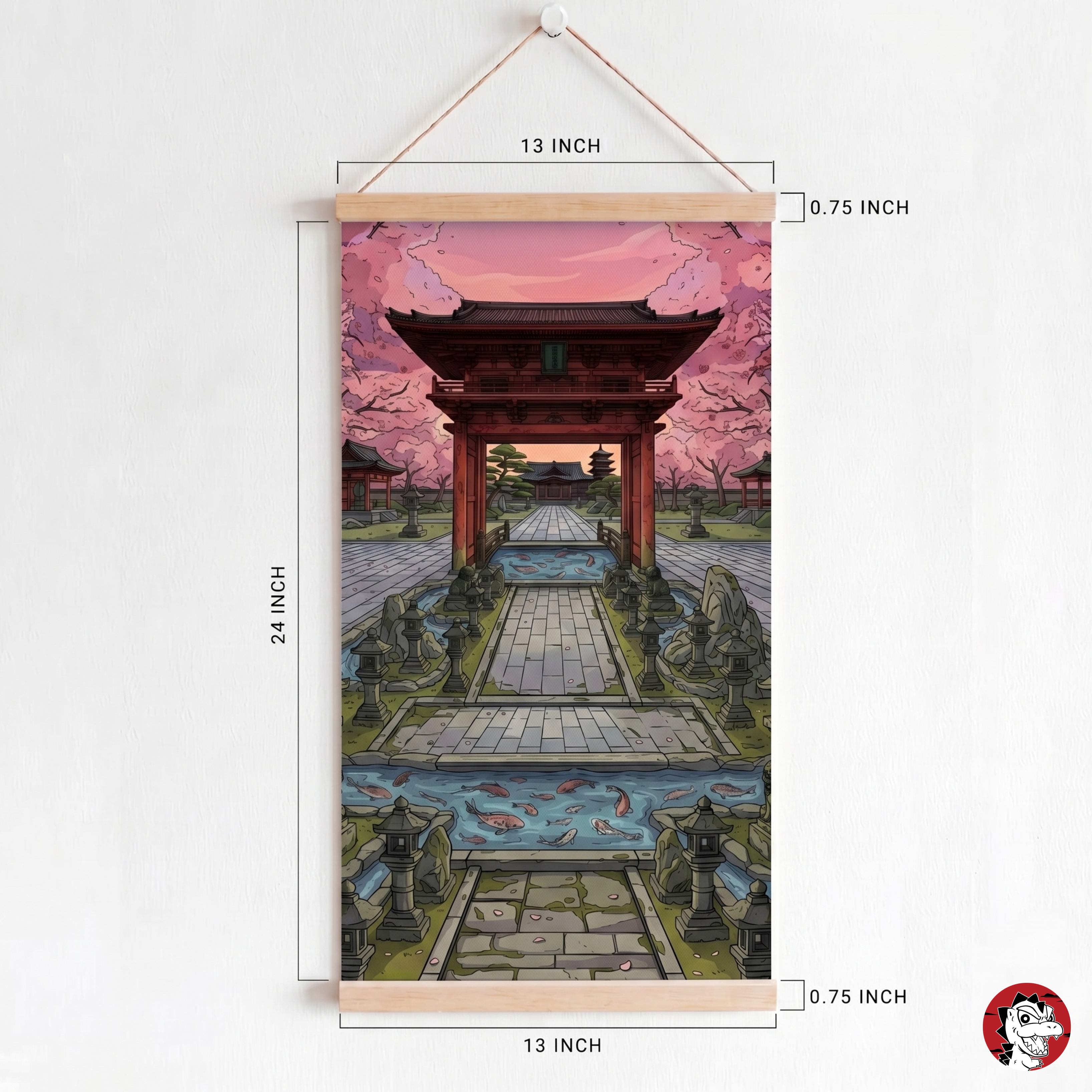 Japanese temple Canvas artwork