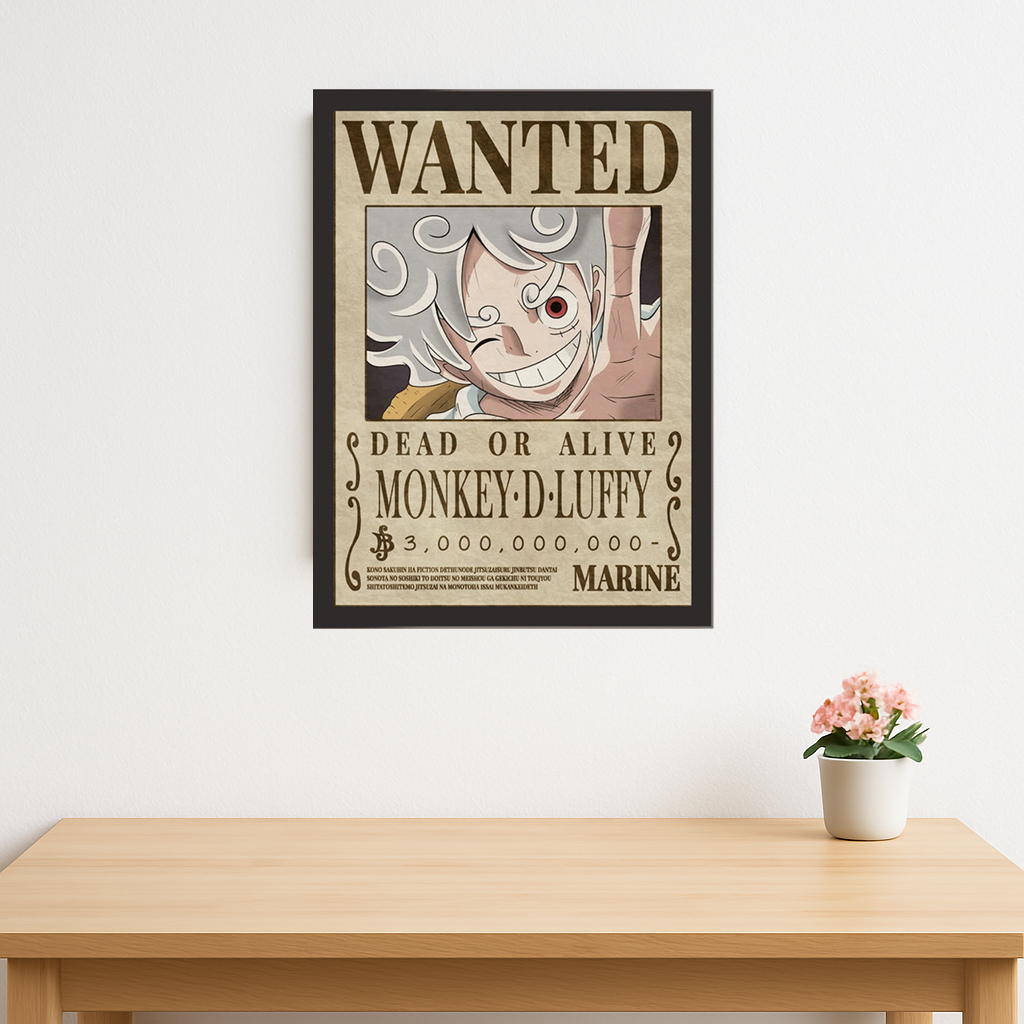 Luffy wanted poster