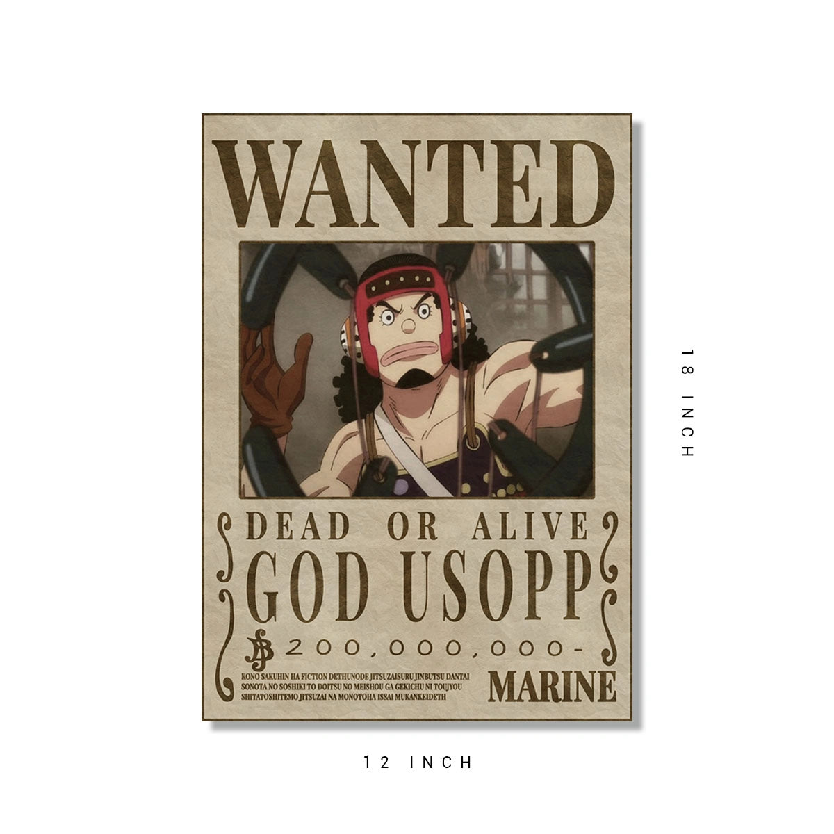 God usopp wanted poster