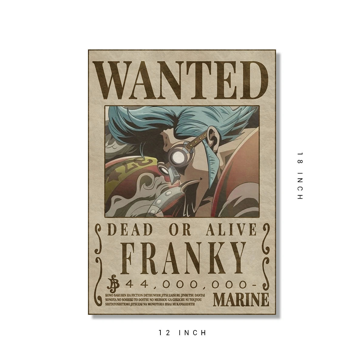 Franky wanted poster