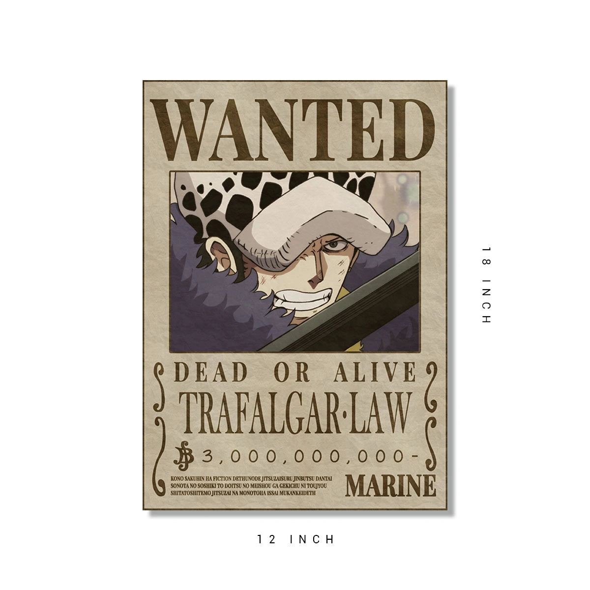Trafalgar law wanted poster