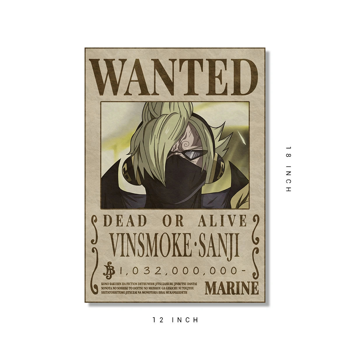 Sanji wanted poster