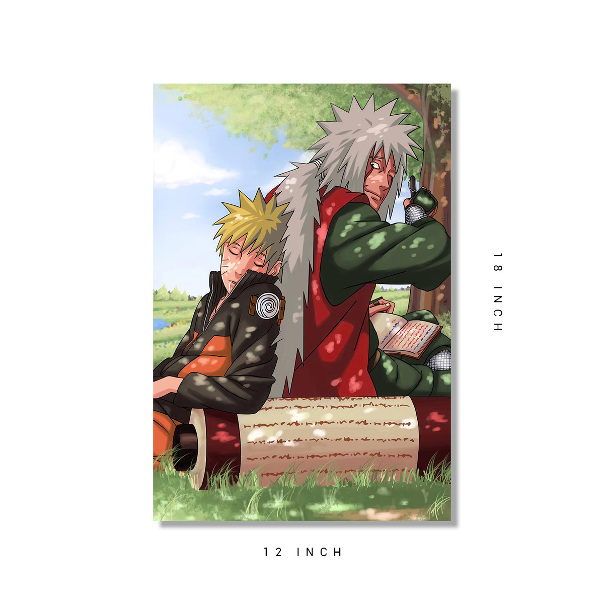 Naruto and jiraya poster