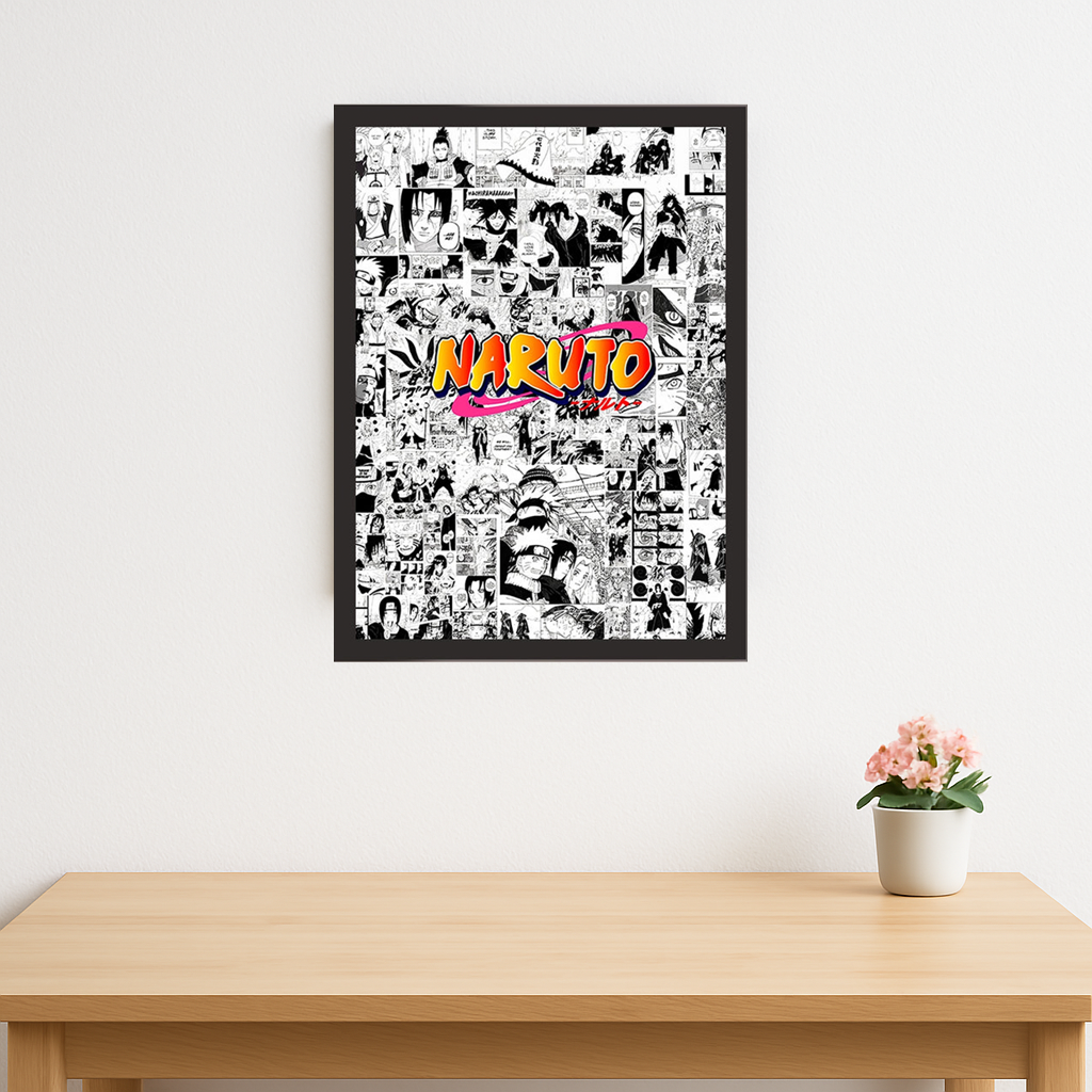 Naruto manga collage poster
