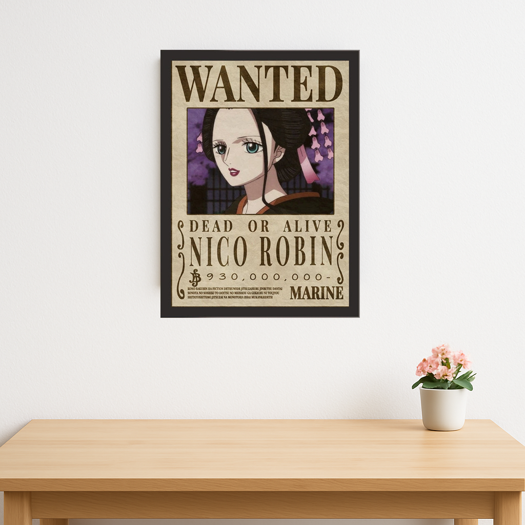 Nico robin wanted poster