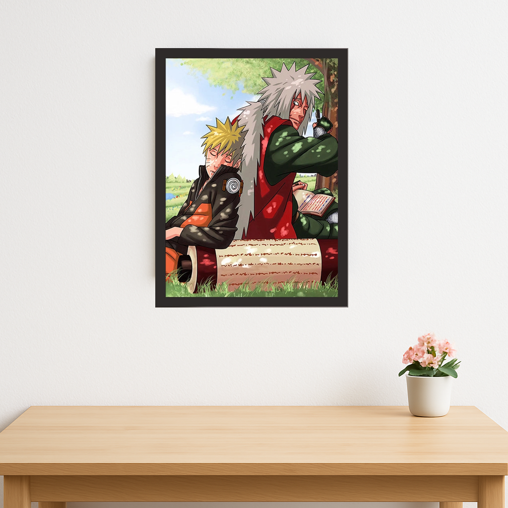 Naruto and jiraya poster