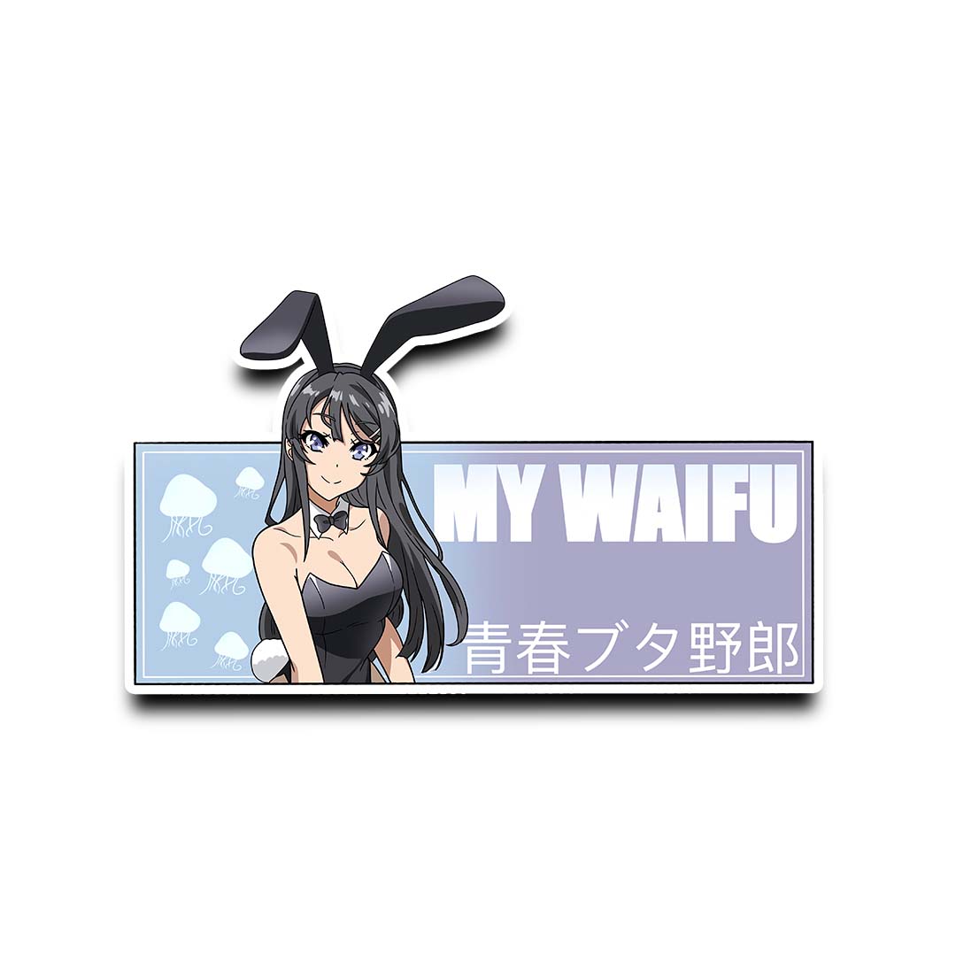 Bunny Girl peeker Sticker