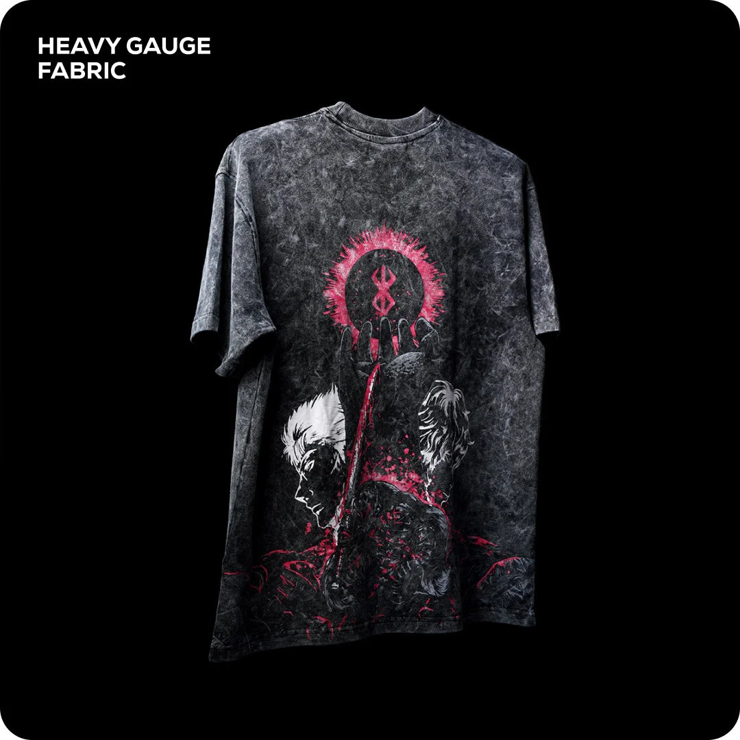 Berserk washed Oversized T-Shirt