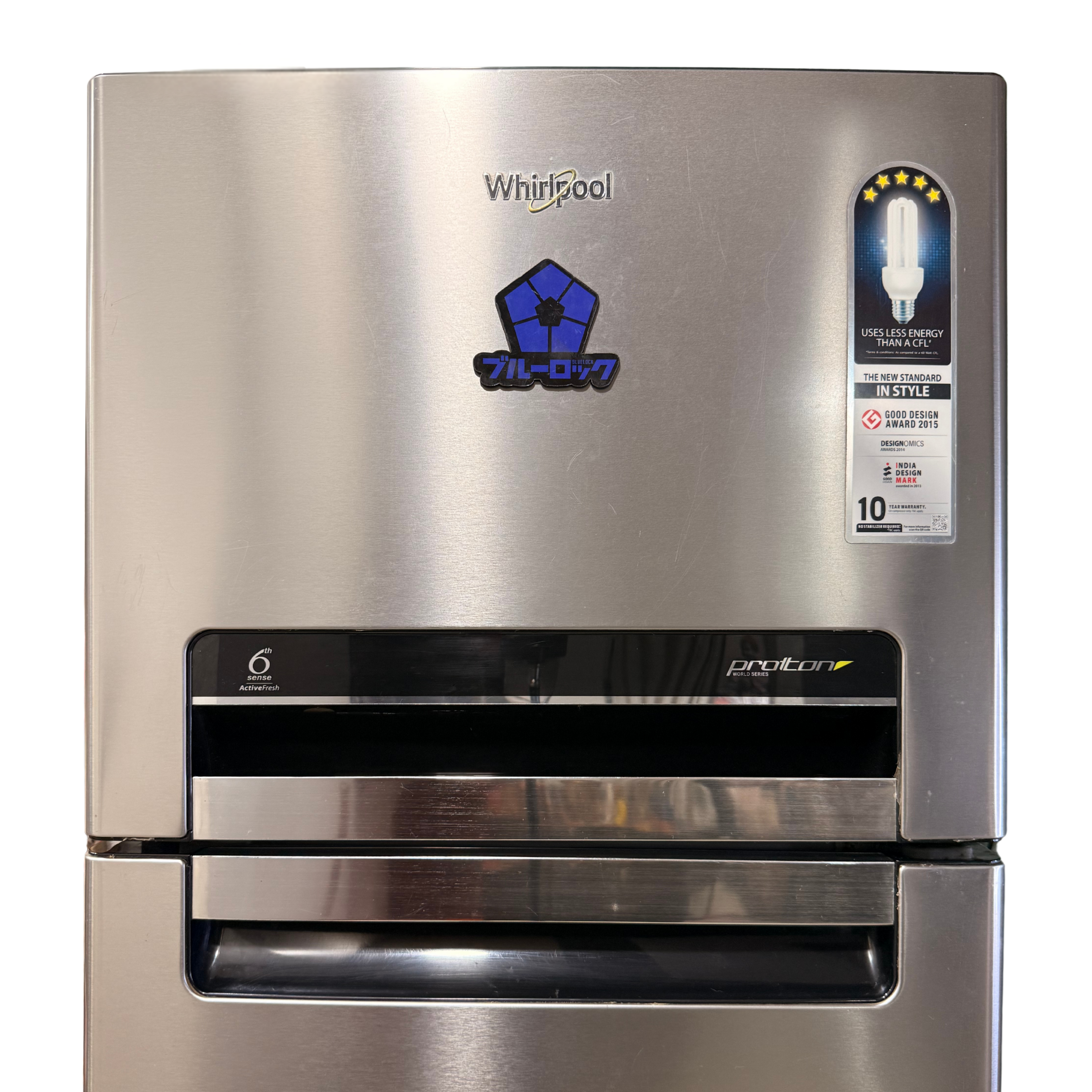 Blue lock fridge magnet