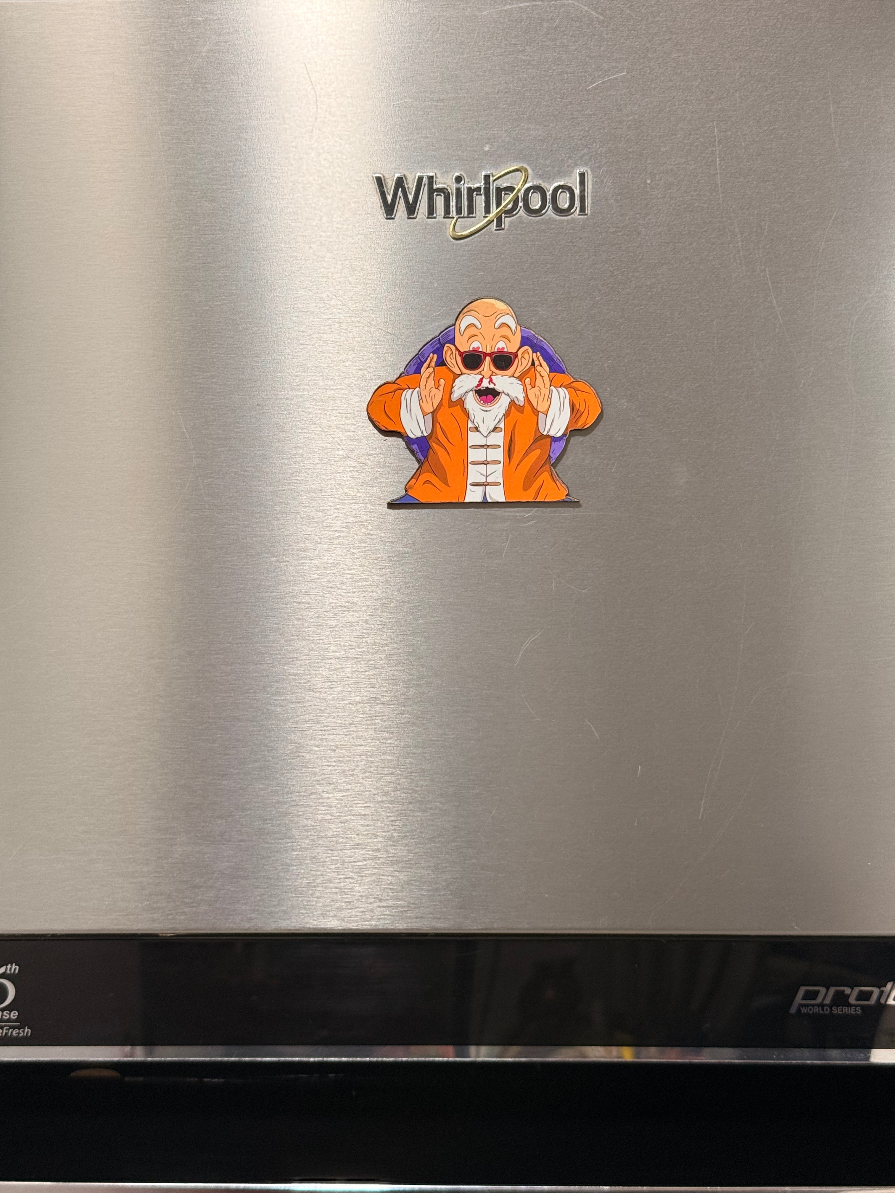 Master roshi fridge magnet