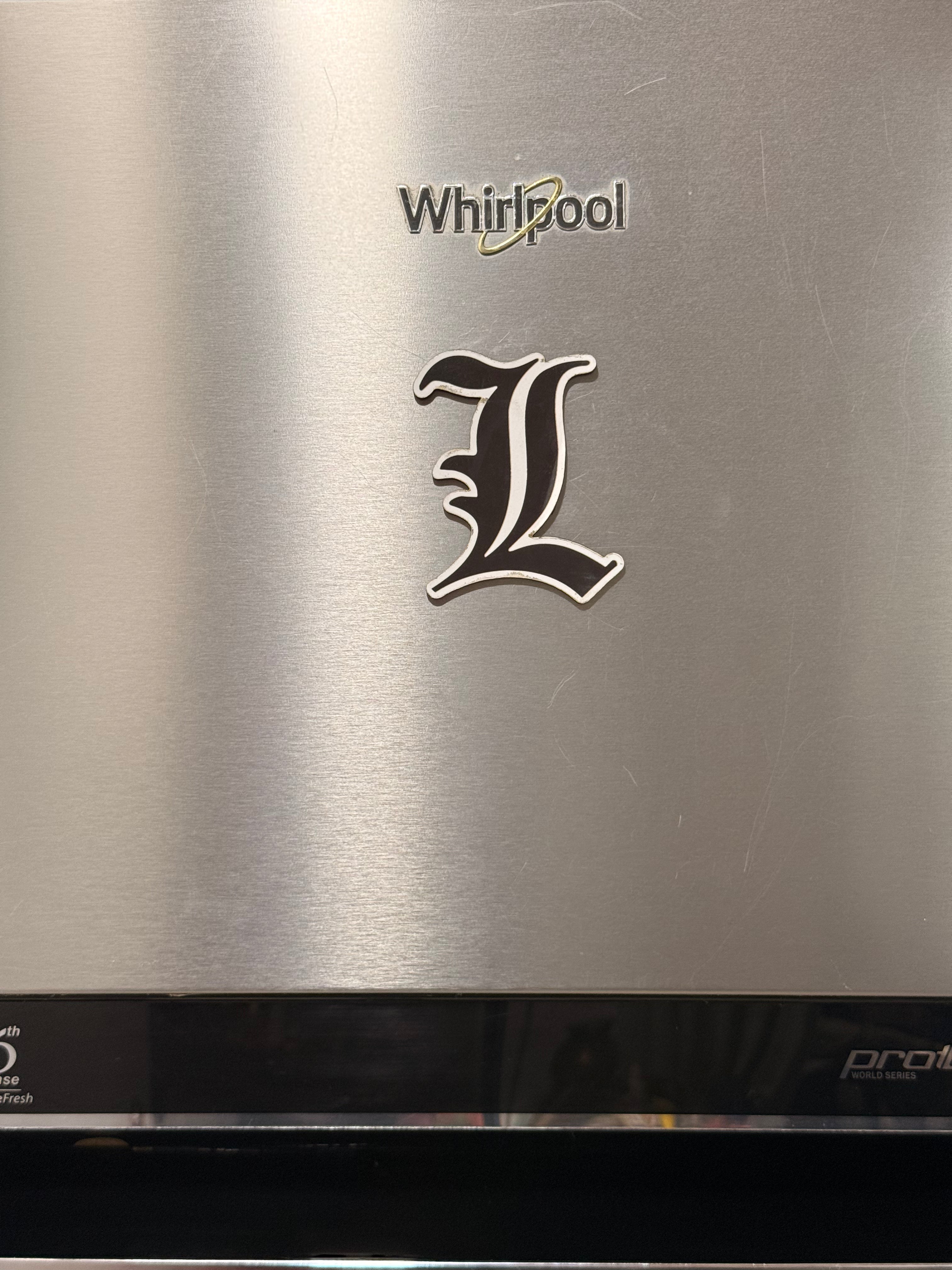 Death note L fridge magnet