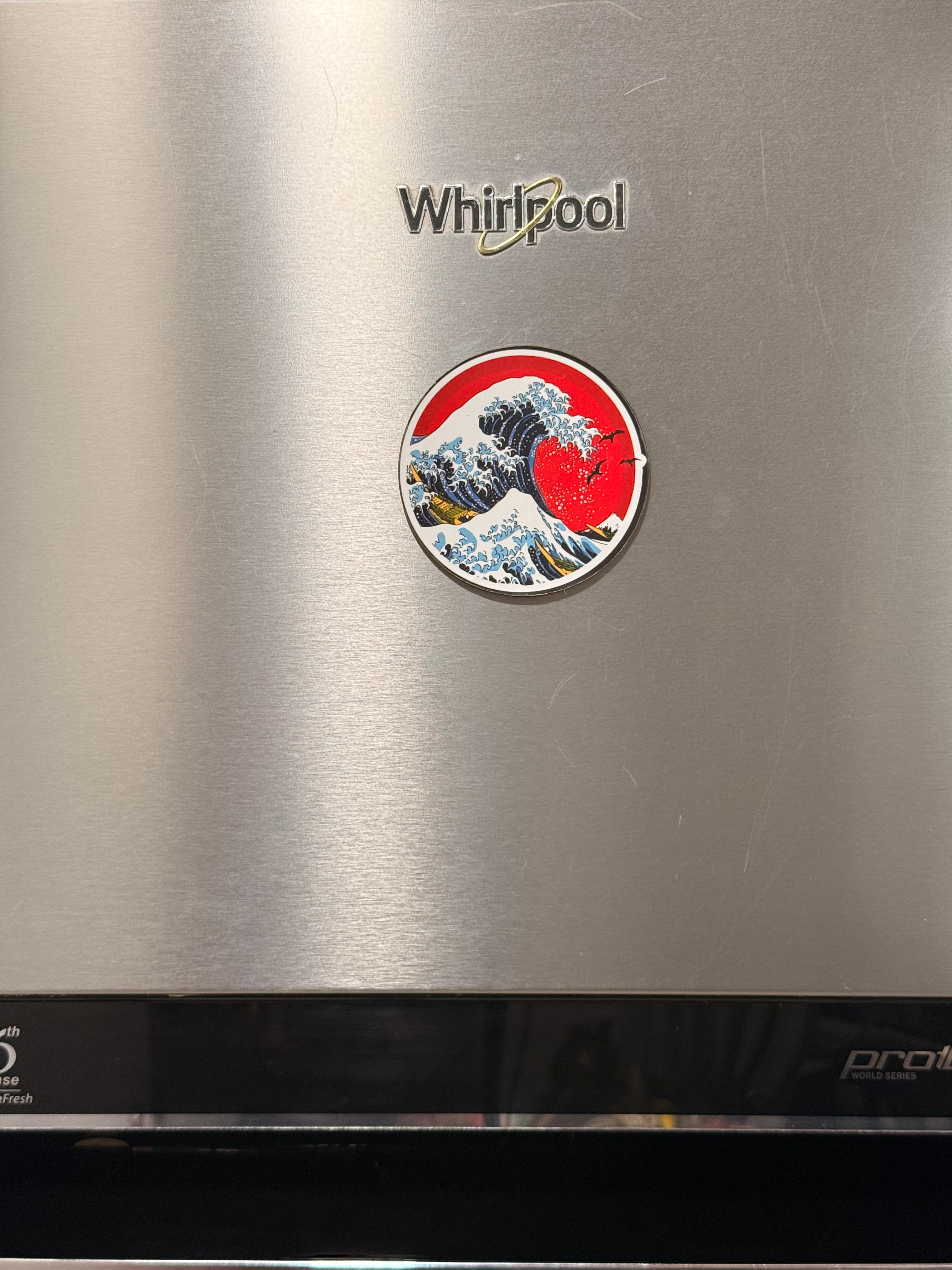 Kanagawa wave fridge magnet