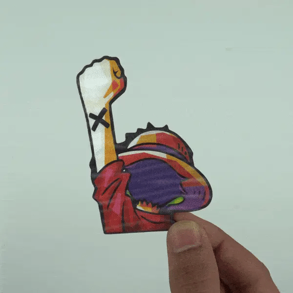 Mugiwara promise mini 3D sticker