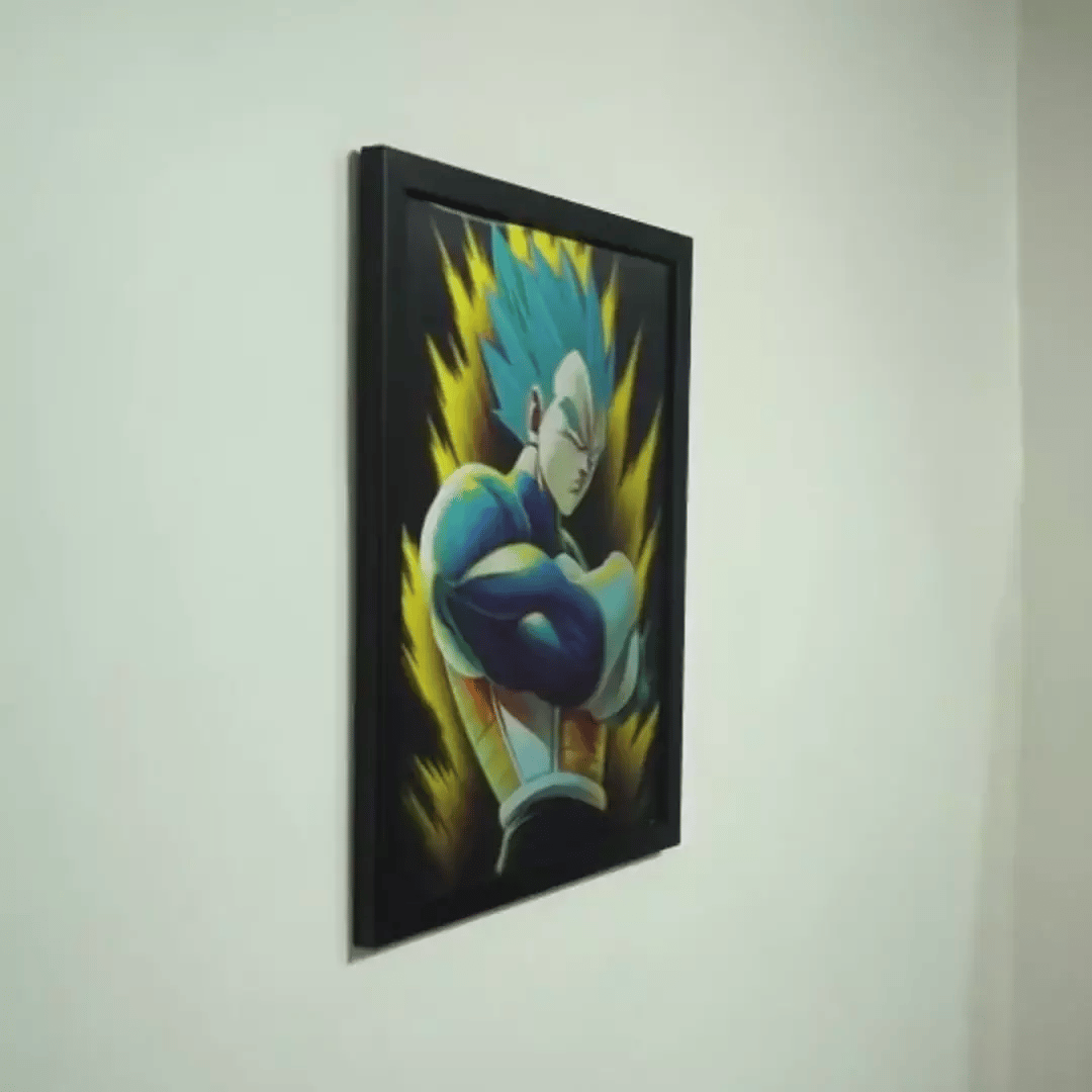 Saiyan prince 3D poster
