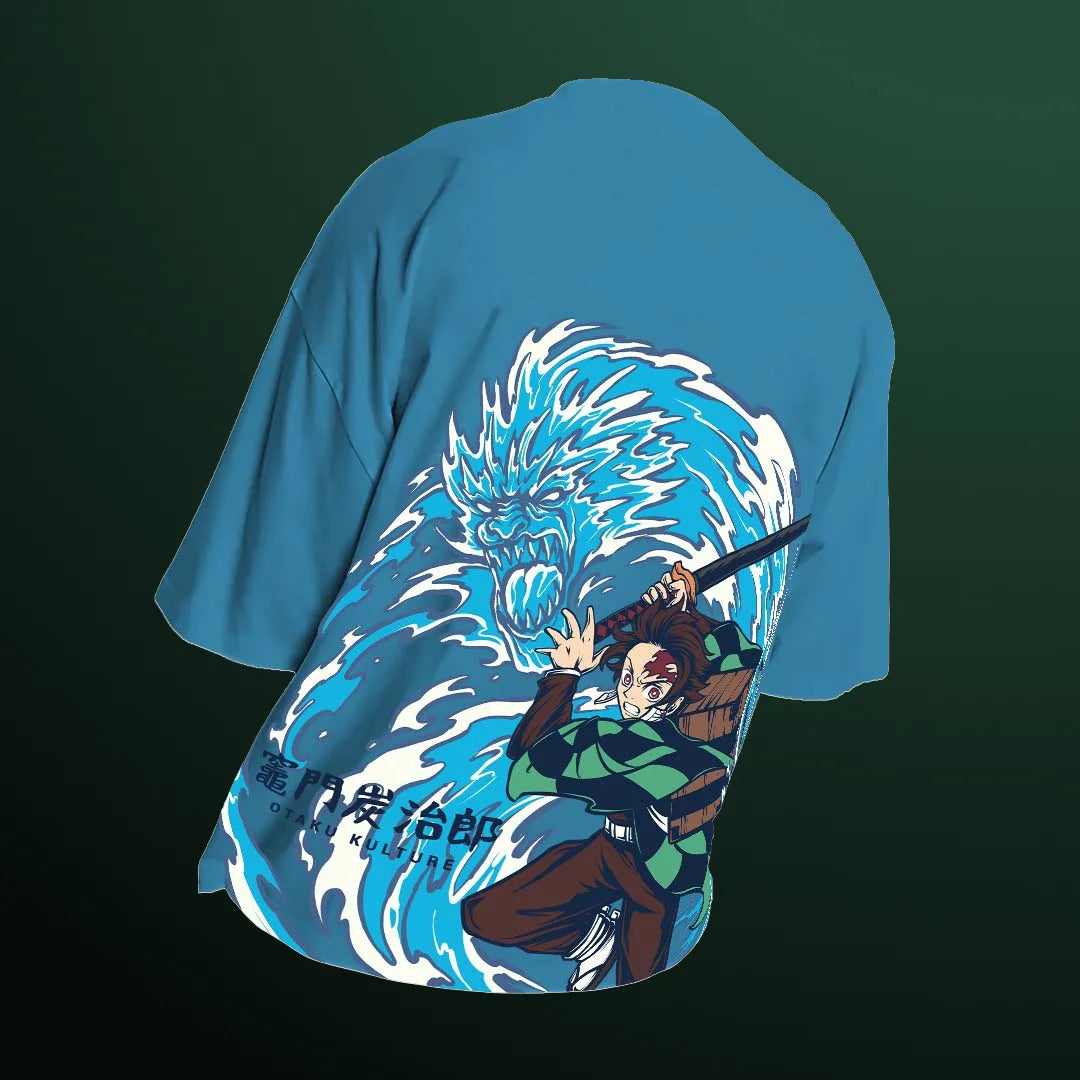 Water Breathing Tanjiro Oversized T-Shirt