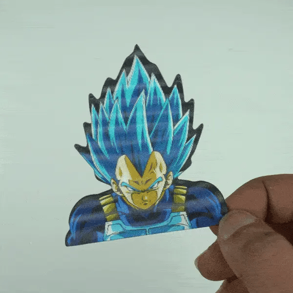 Vegeta mini 3D sticker