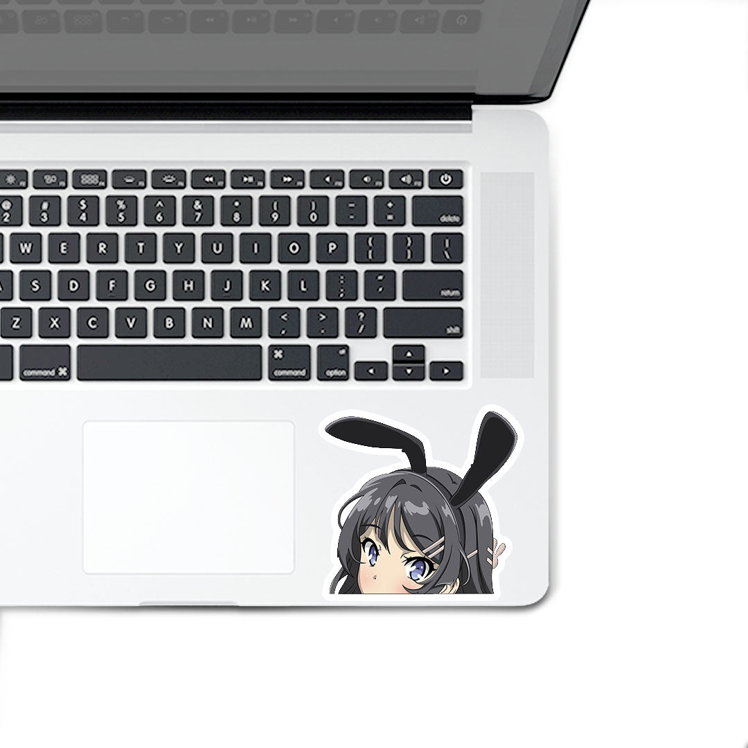 Bunny Senpai peeker Sticker