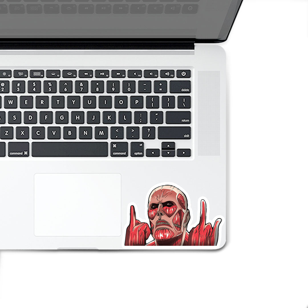 colossal titan peeker Sticker