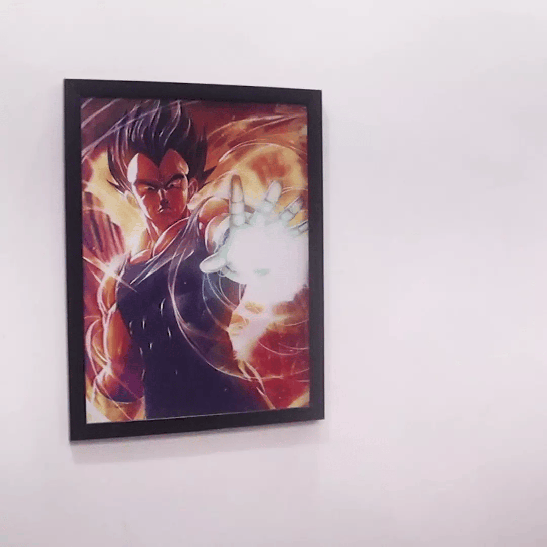 Vegeta 3D poster