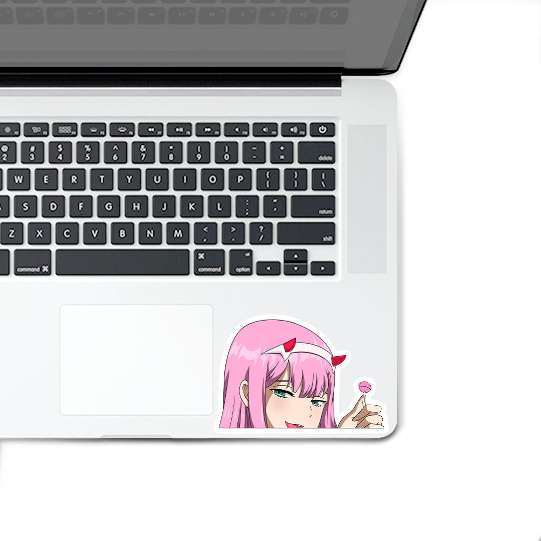 Zero two peeker Sticker