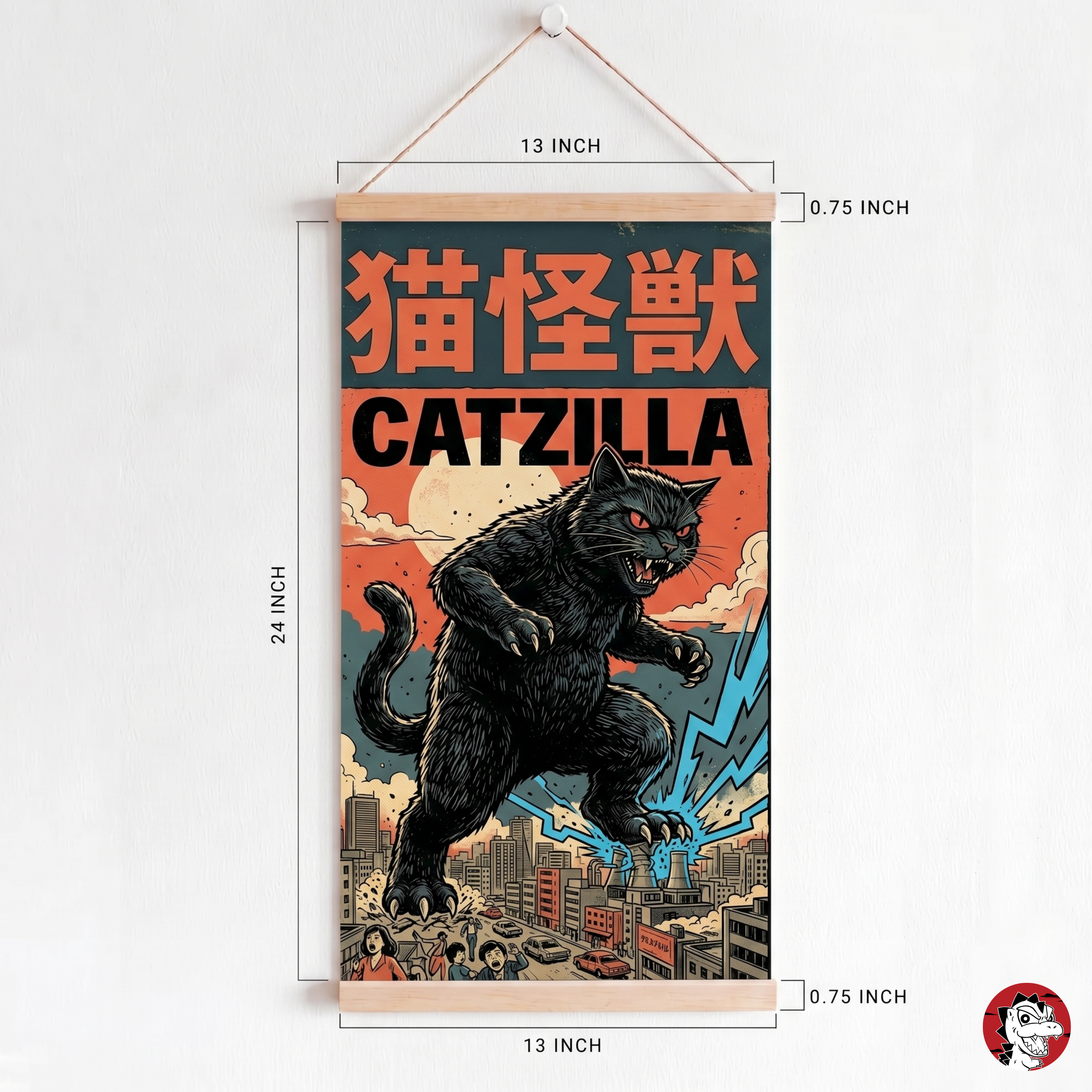 Catzilla Canvas artwork