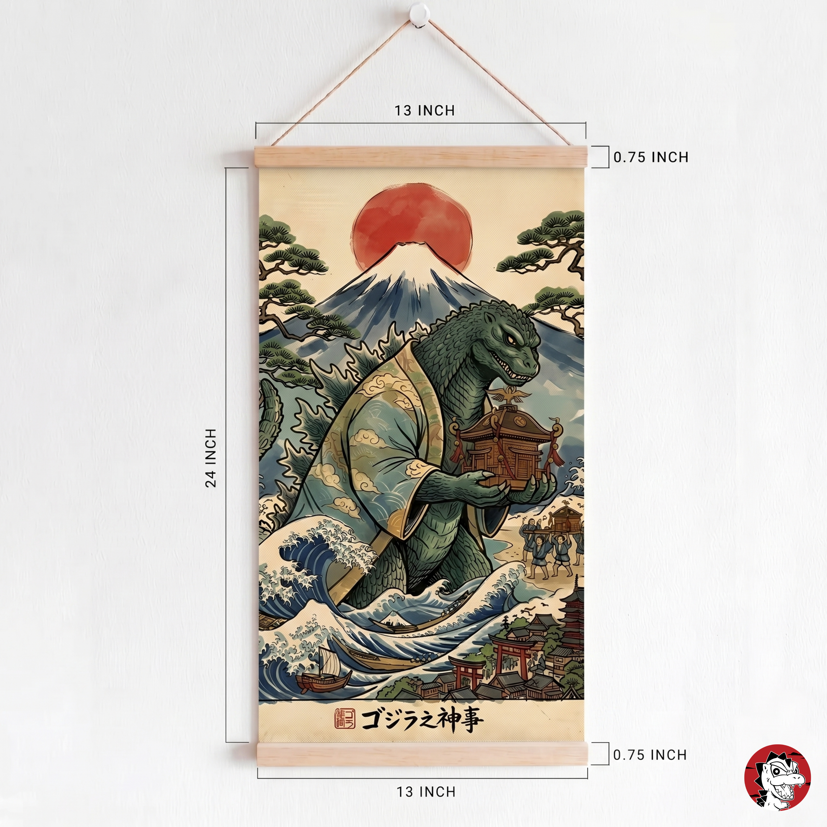 Godzilla Canvas artwork