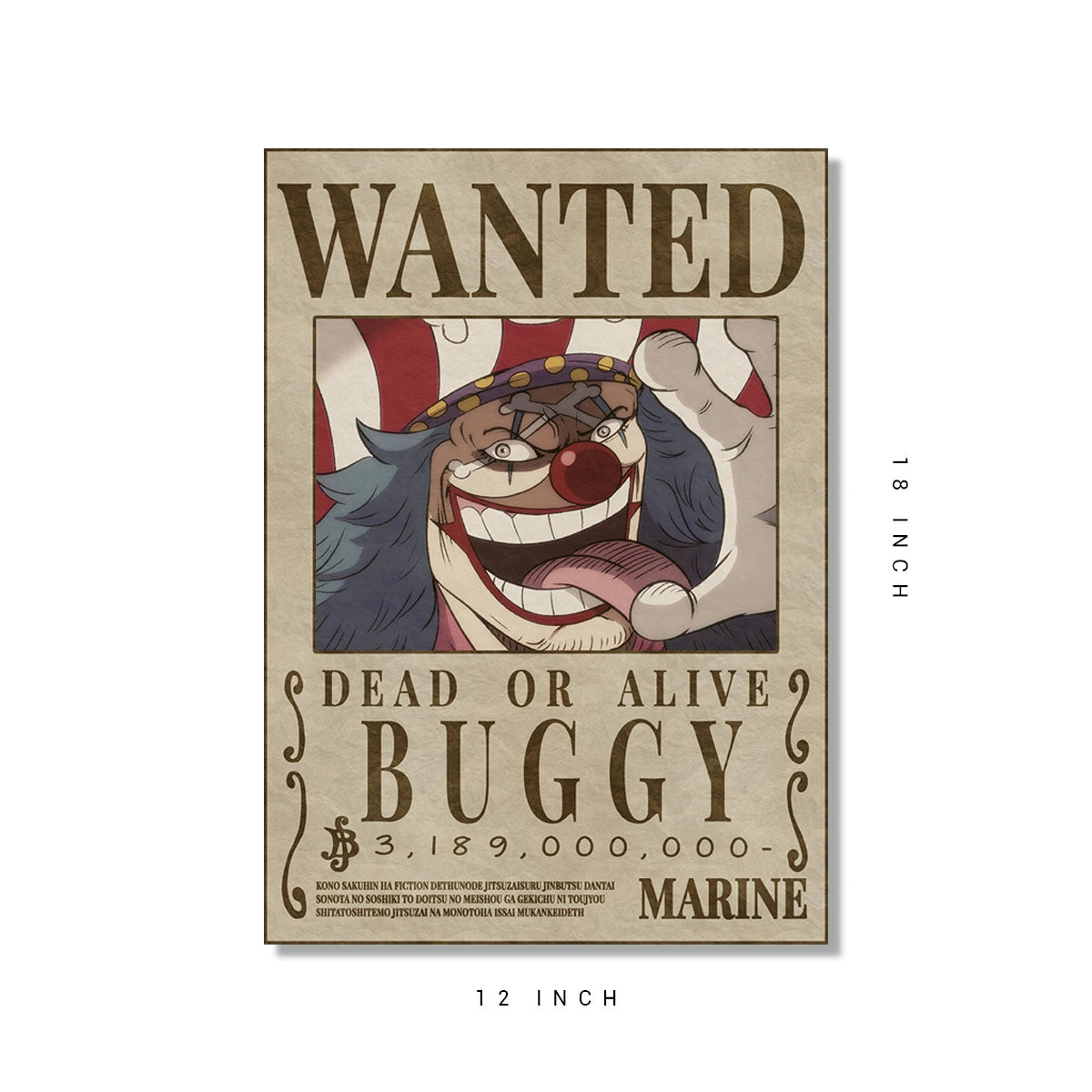 Buggy wanted poster – Otakukulture