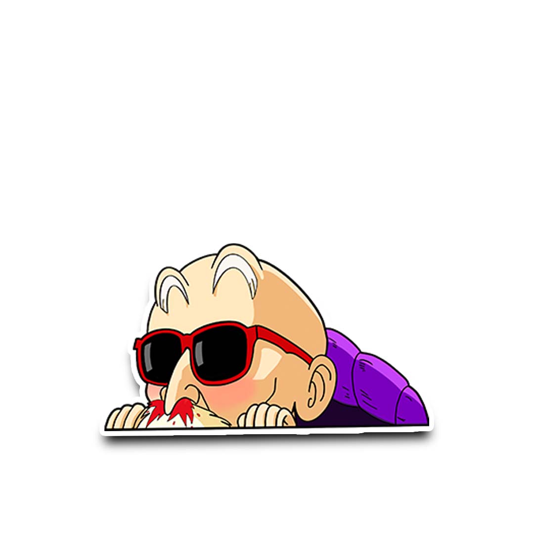 Master roshi peeker Sticker – Otakukulture