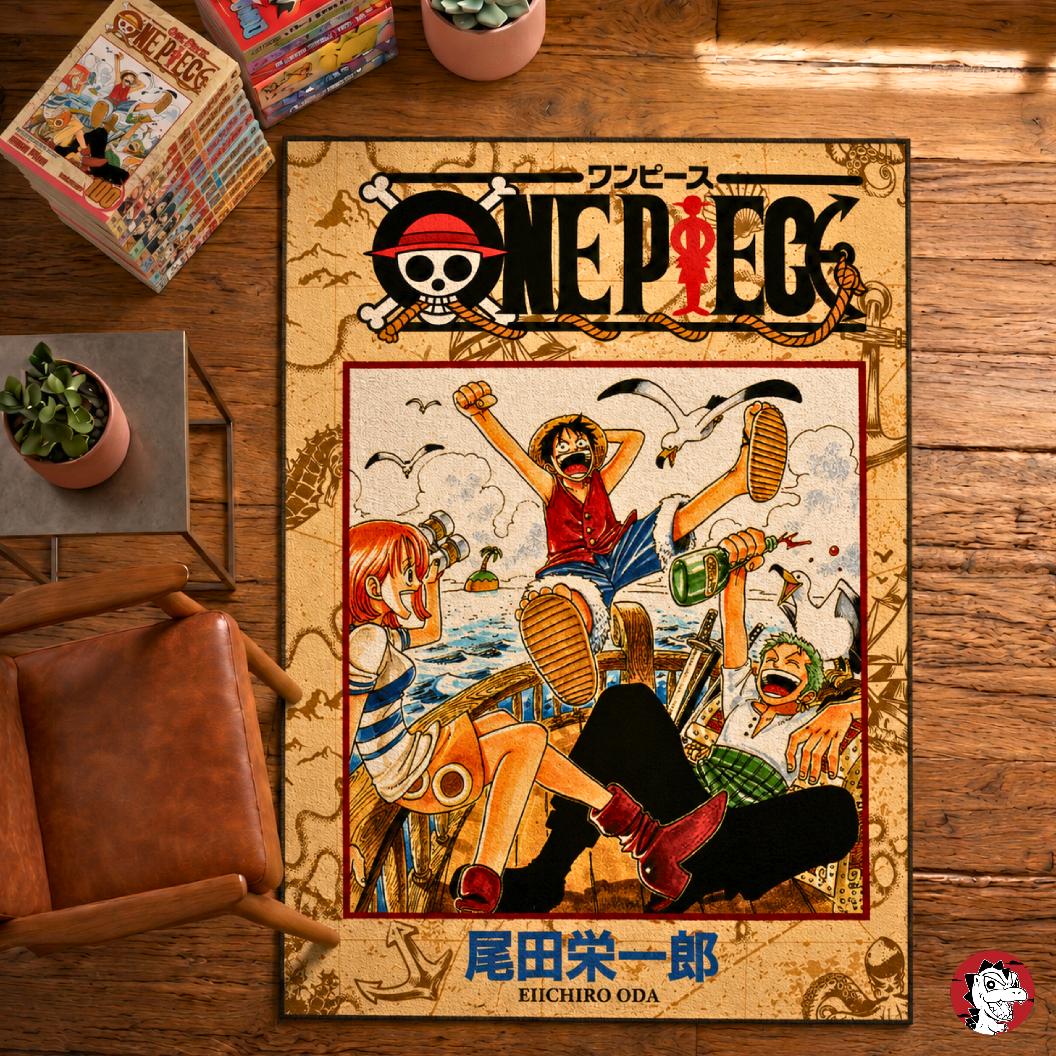 One piece rug