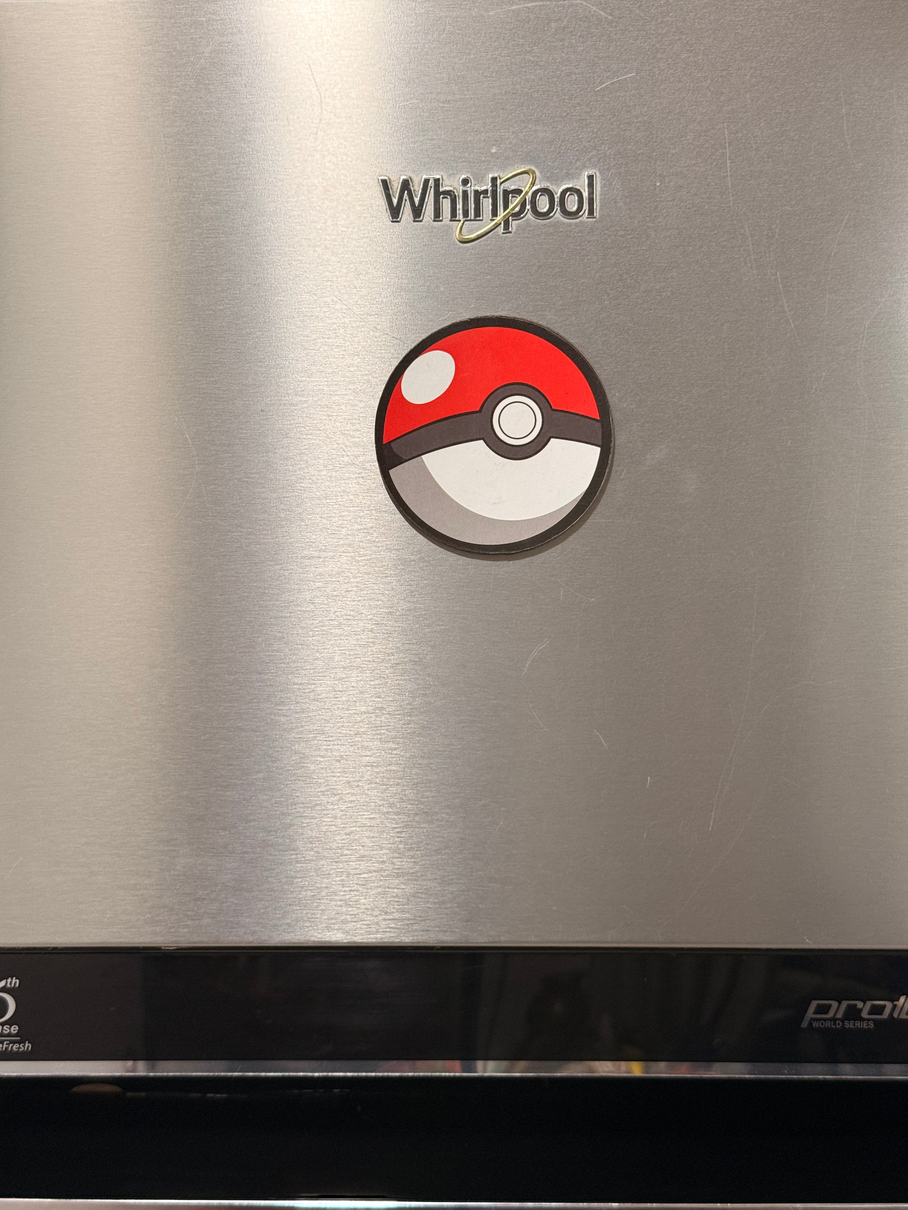 Pokemon ball fridge magnet