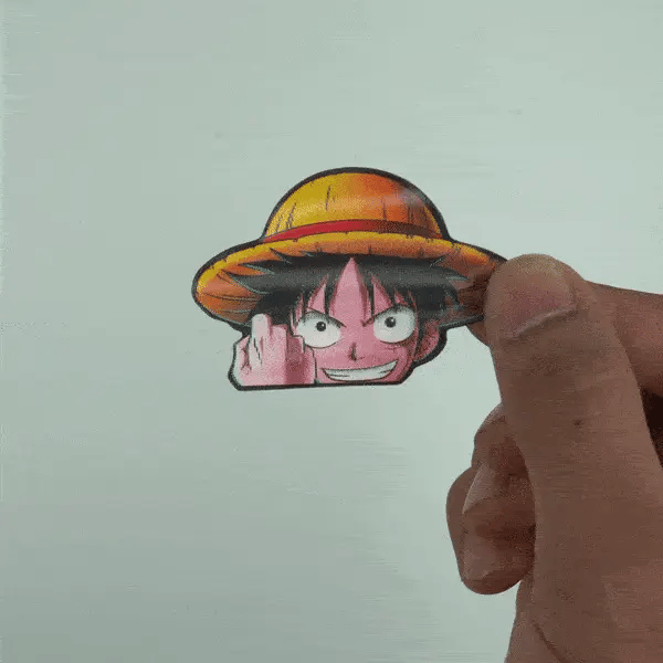 Luffy Mini Sticker Luffy mini 3D sticker – Otakukulture