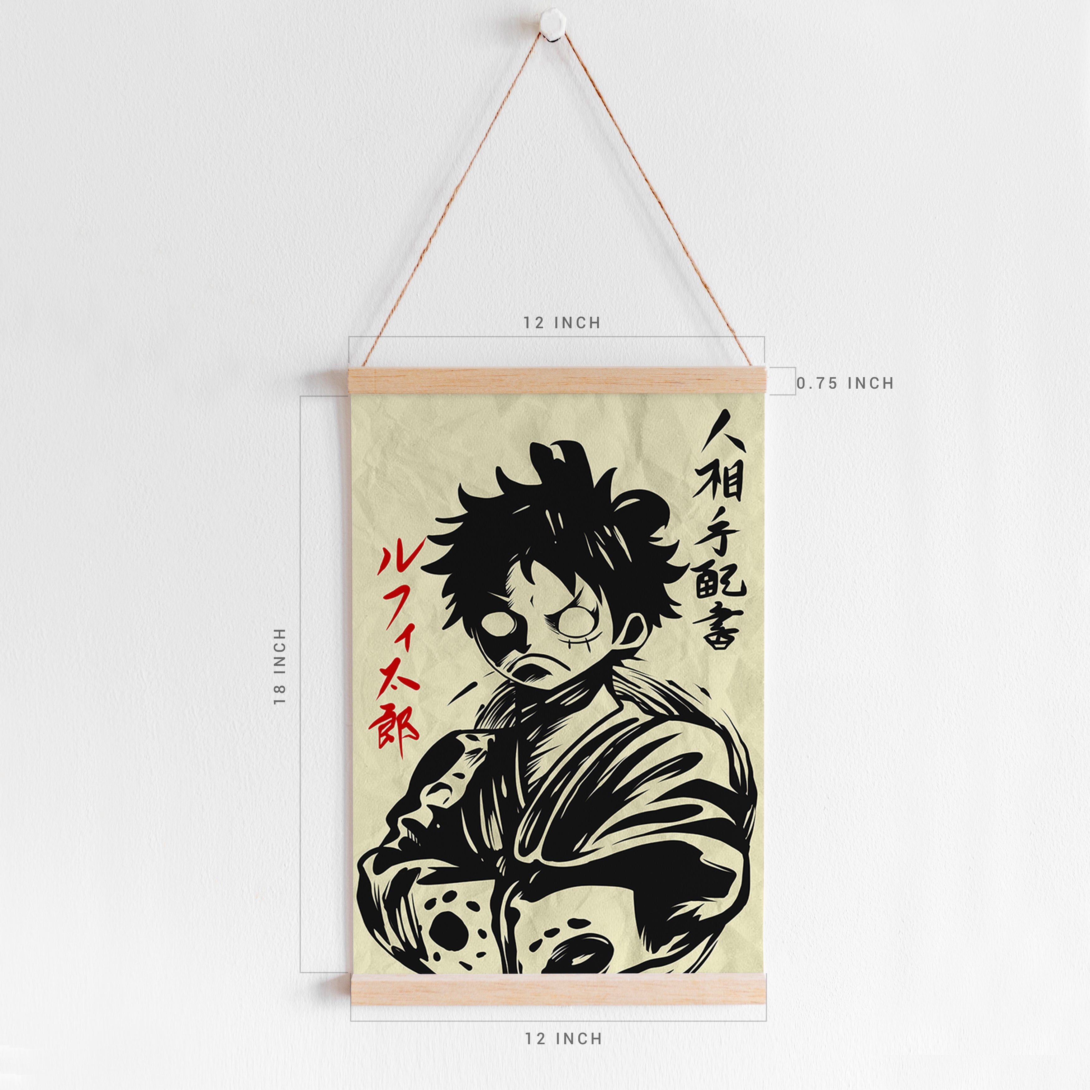 Luffy wano Canvas artwork